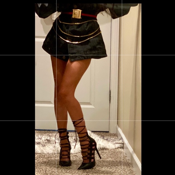 NEW Shoe Republic LA Lace-up Heels - Picture 2 of 7